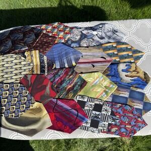 Jerry Garcia Tie Lot Wearable Art 100% Silk Lot Of 20